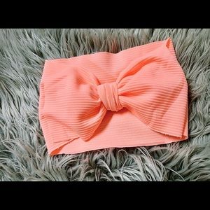 Handmade coral headband wrap